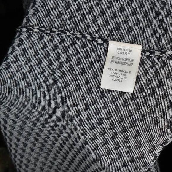 Joie Yanet Tweed Sweater size Large Open Houndstooth Wool Cashmere MSRP $220 - Picture 8 of 8